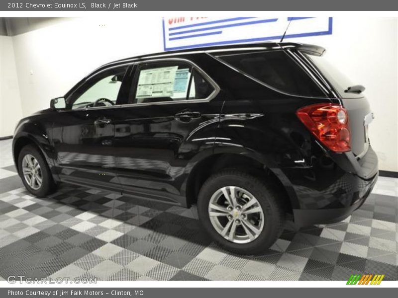 Black / Jet Black 2012 Chevrolet Equinox LS