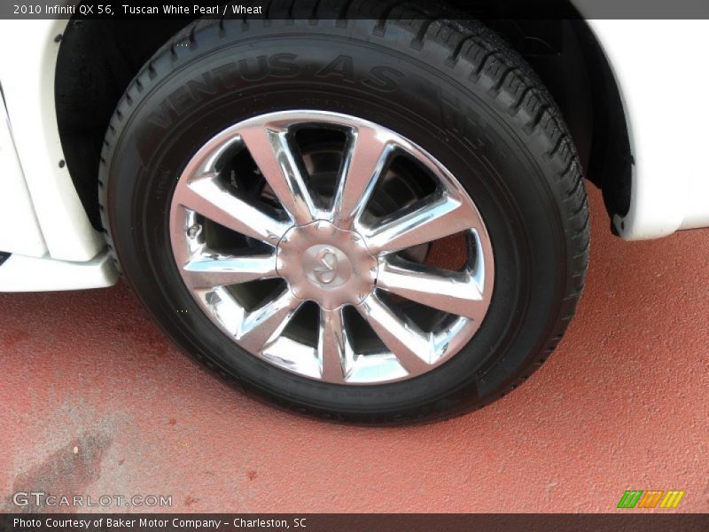 Tuscan White Pearl / Wheat 2010 Infiniti QX 56