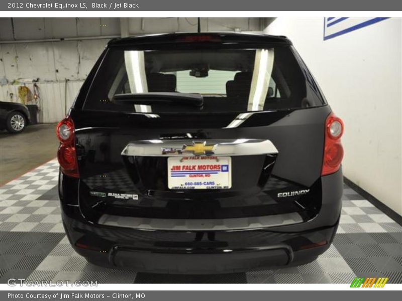 Black / Jet Black 2012 Chevrolet Equinox LS
