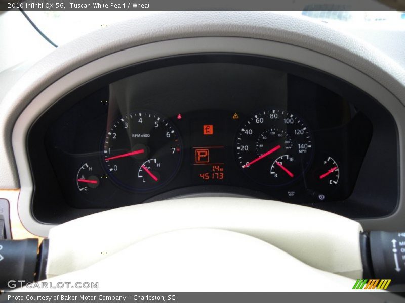 Tuscan White Pearl / Wheat 2010 Infiniti QX 56