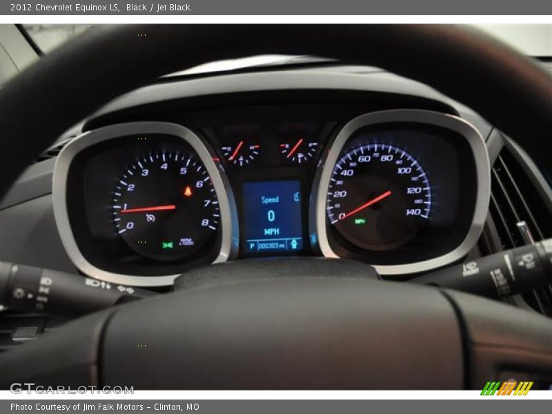 Black / Jet Black 2012 Chevrolet Equinox LS