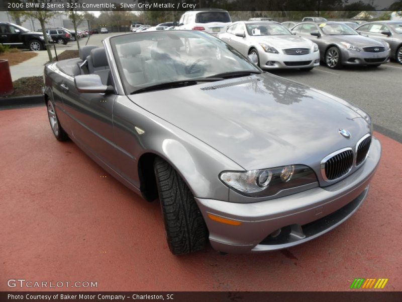 Silver Grey Metallic / Grey 2006 BMW 3 Series 325i Convertible
