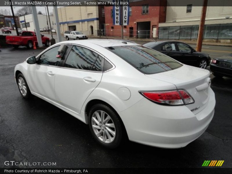 Techno White Pearl / Black 2011 Mazda MAZDA6 i Grand Touring Sedan
