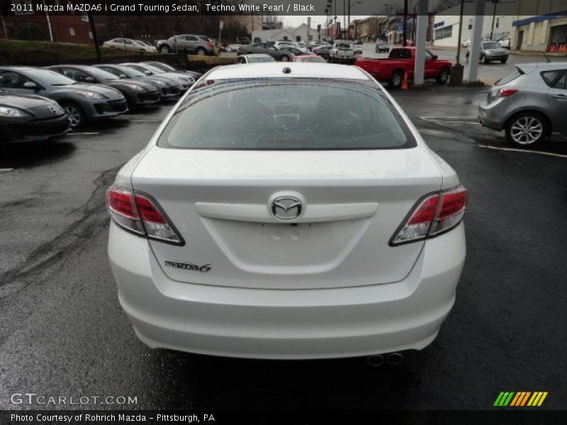 Techno White Pearl / Black 2011 Mazda MAZDA6 i Grand Touring Sedan