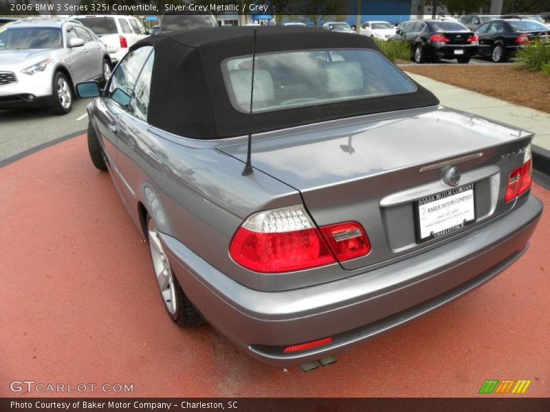 Silver Grey Metallic / Grey 2006 BMW 3 Series 325i Convertible