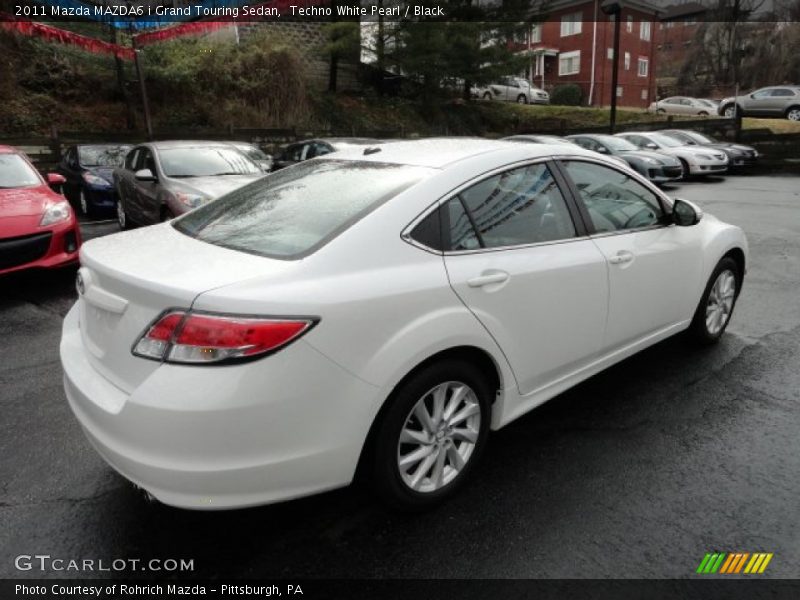 Techno White Pearl / Black 2011 Mazda MAZDA6 i Grand Touring Sedan