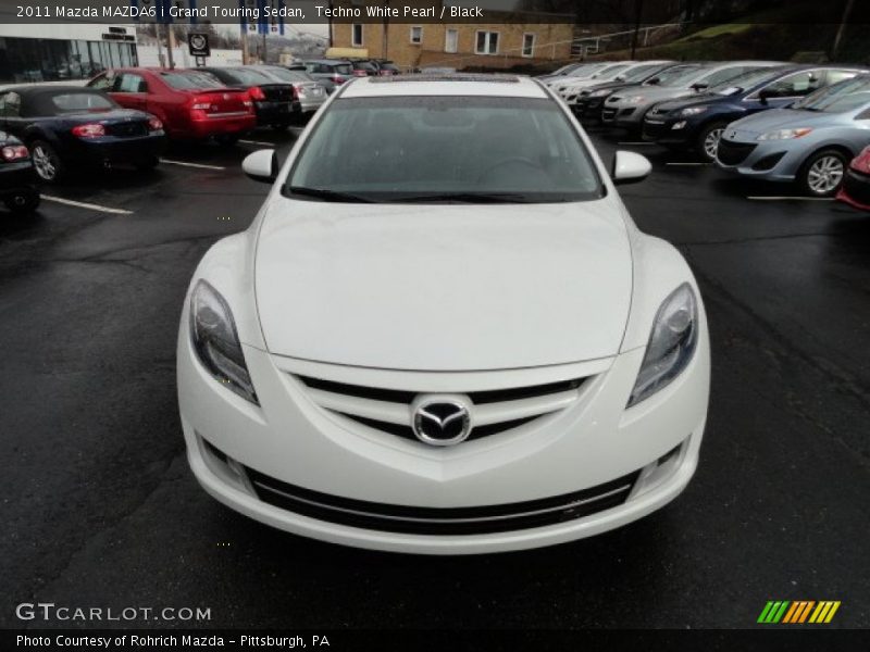 Techno White Pearl / Black 2011 Mazda MAZDA6 i Grand Touring Sedan
