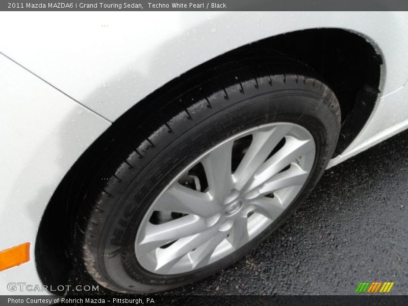 Techno White Pearl / Black 2011 Mazda MAZDA6 i Grand Touring Sedan