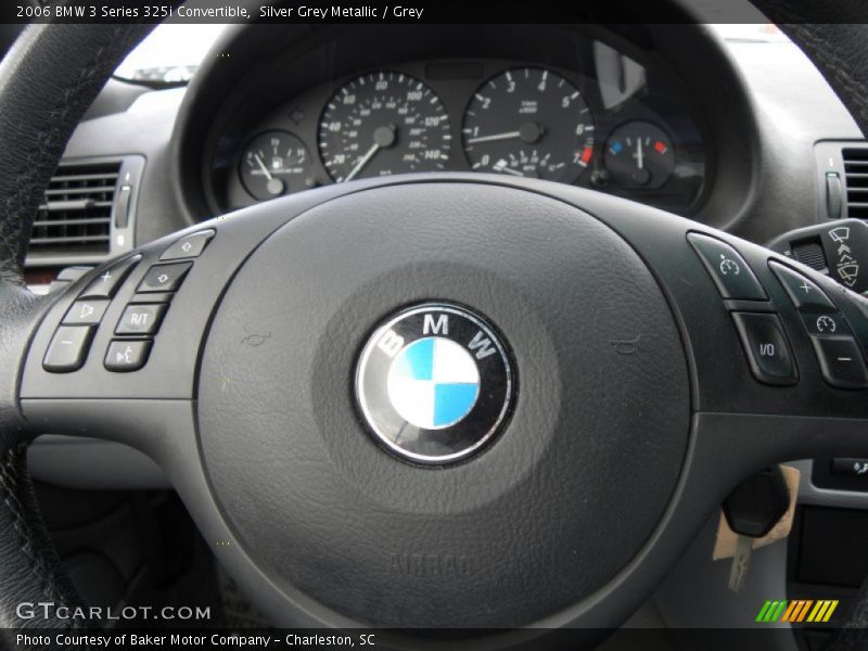 Silver Grey Metallic / Grey 2006 BMW 3 Series 325i Convertible
