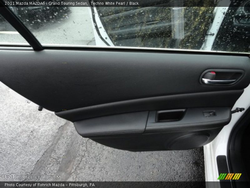 Techno White Pearl / Black 2011 Mazda MAZDA6 i Grand Touring Sedan