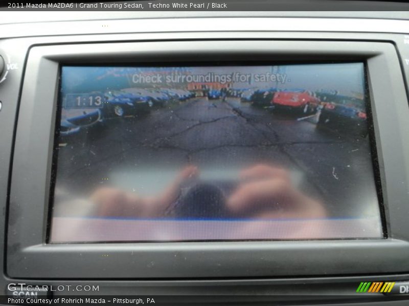 Techno White Pearl / Black 2011 Mazda MAZDA6 i Grand Touring Sedan