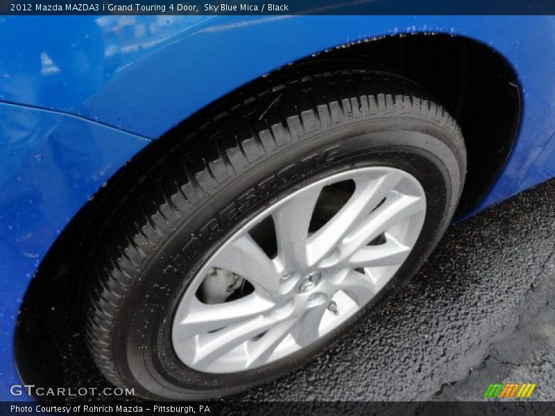 Sky Blue Mica / Black 2012 Mazda MAZDA3 i Grand Touring 4 Door