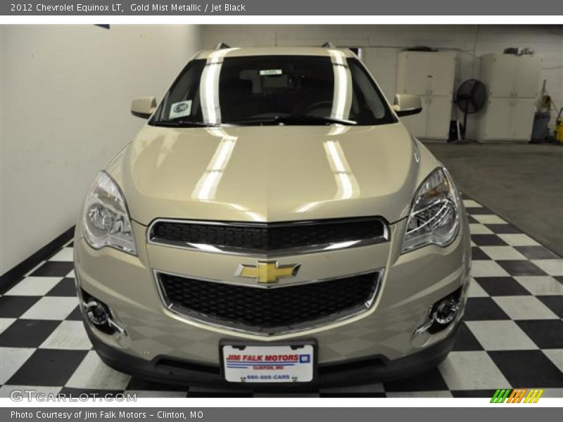 Gold Mist Metallic / Jet Black 2012 Chevrolet Equinox LT