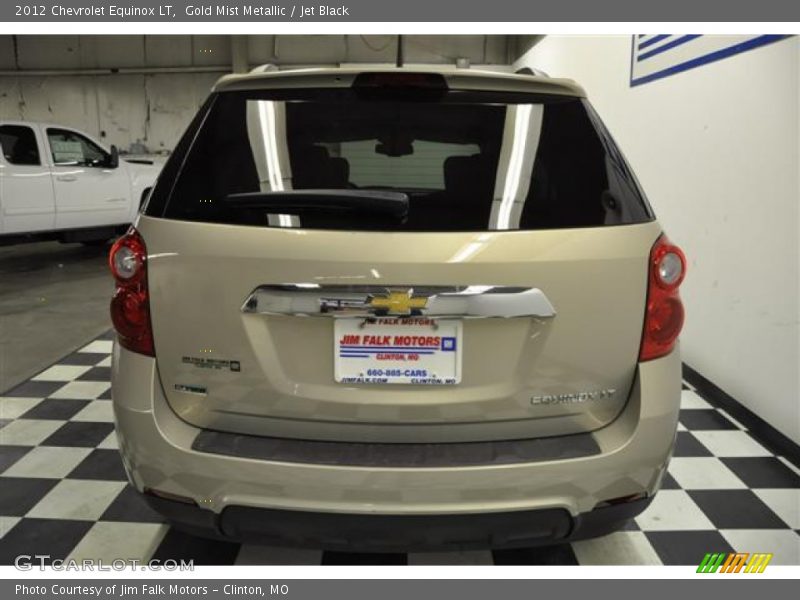 Gold Mist Metallic / Jet Black 2012 Chevrolet Equinox LT