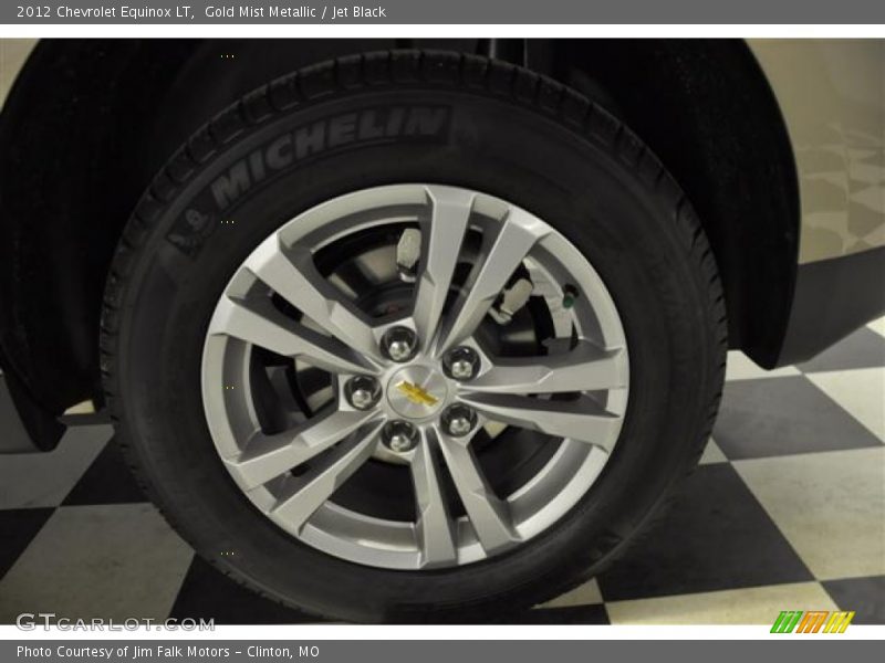 Gold Mist Metallic / Jet Black 2012 Chevrolet Equinox LT