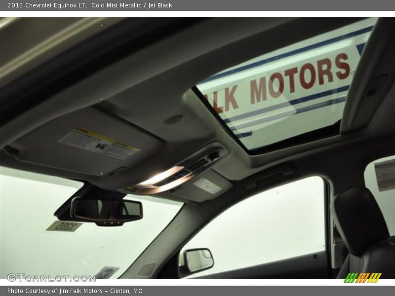 Gold Mist Metallic / Jet Black 2012 Chevrolet Equinox LT