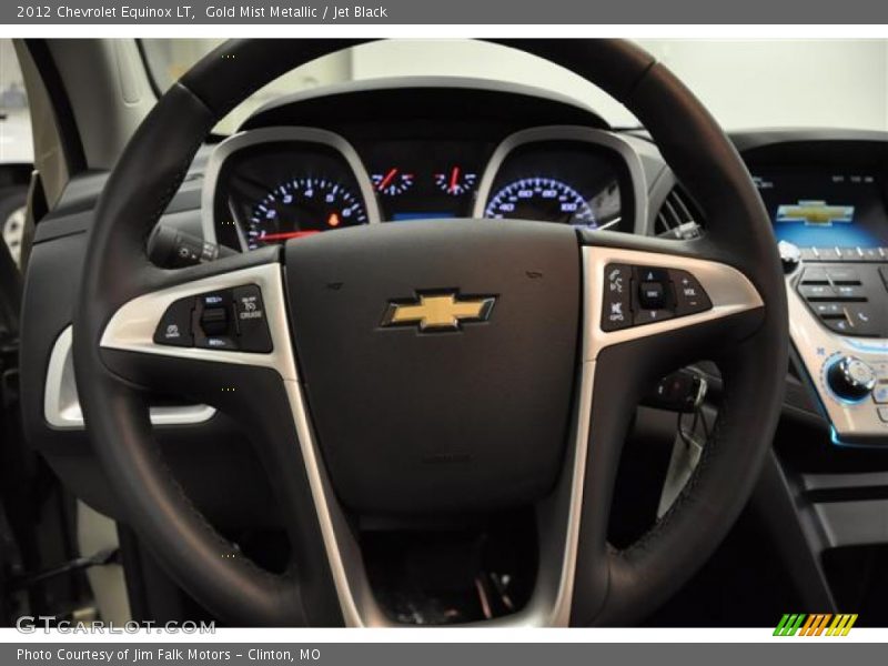 Gold Mist Metallic / Jet Black 2012 Chevrolet Equinox LT