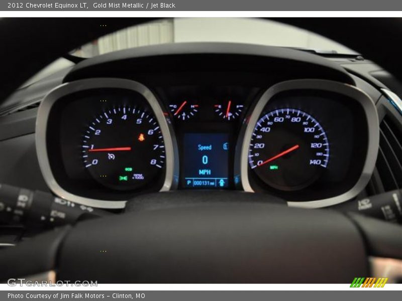 Gold Mist Metallic / Jet Black 2012 Chevrolet Equinox LT