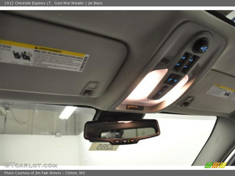 Gold Mist Metallic / Jet Black 2012 Chevrolet Equinox LT