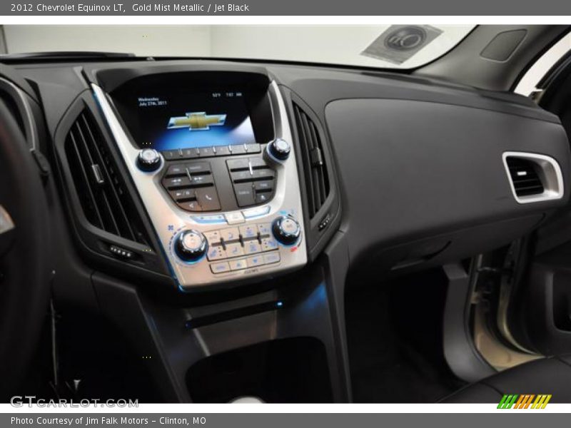 Gold Mist Metallic / Jet Black 2012 Chevrolet Equinox LT