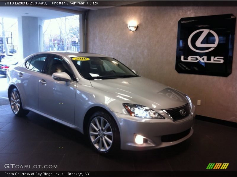 Tungsten Silver Pearl / Black 2010 Lexus IS 250 AWD