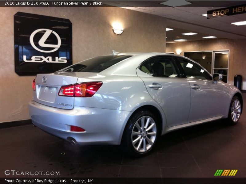 Tungsten Silver Pearl / Black 2010 Lexus IS 250 AWD