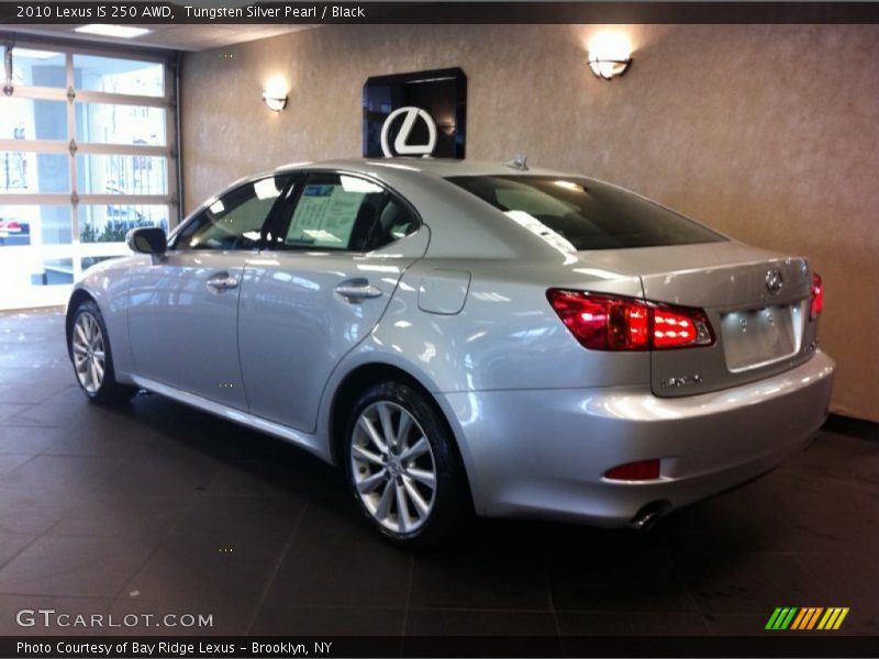 Tungsten Silver Pearl / Black 2010 Lexus IS 250 AWD