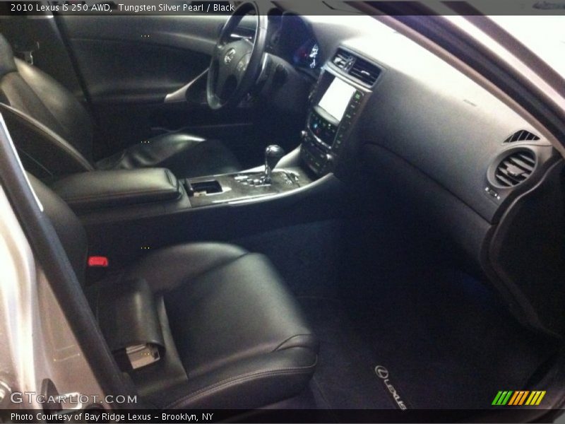 Tungsten Silver Pearl / Black 2010 Lexus IS 250 AWD