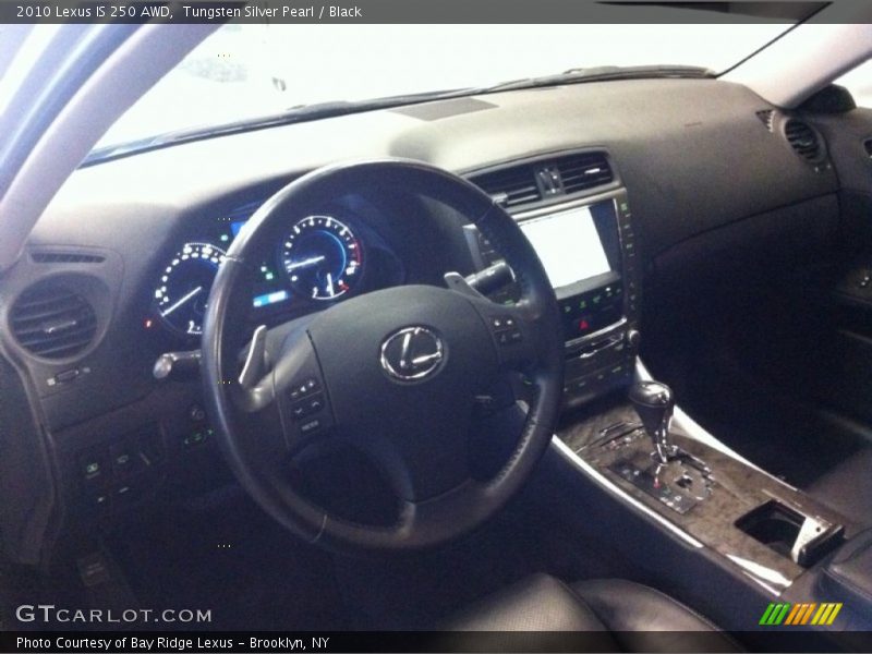 Tungsten Silver Pearl / Black 2010 Lexus IS 250 AWD