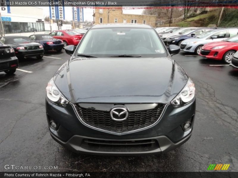 Metropolitan Gray Mica / Black 2013 Mazda CX-5 Touring AWD