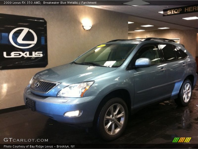 Breakwater Blue Metallic / Parchment 2009 Lexus RX 350 AWD