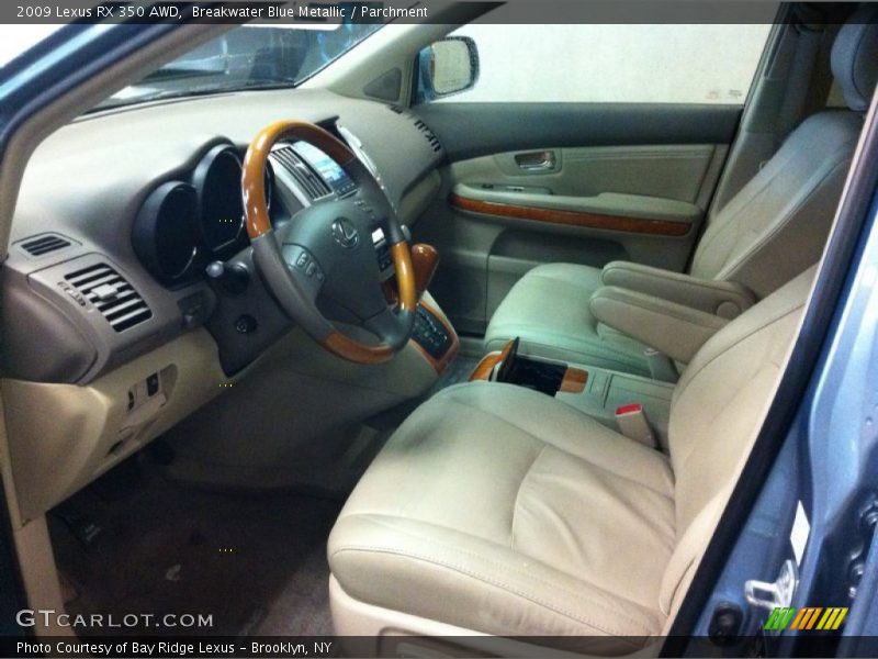 Breakwater Blue Metallic / Parchment 2009 Lexus RX 350 AWD