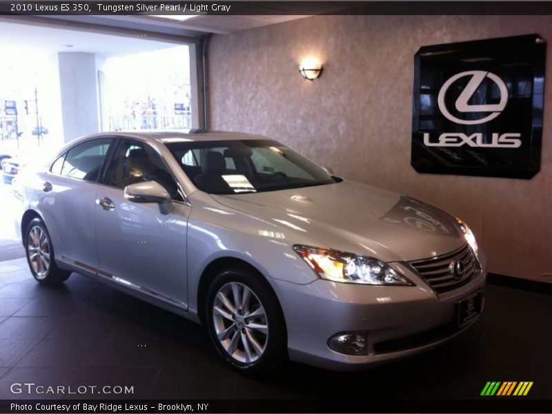 Tungsten Silver Pearl / Light Gray 2010 Lexus ES 350
