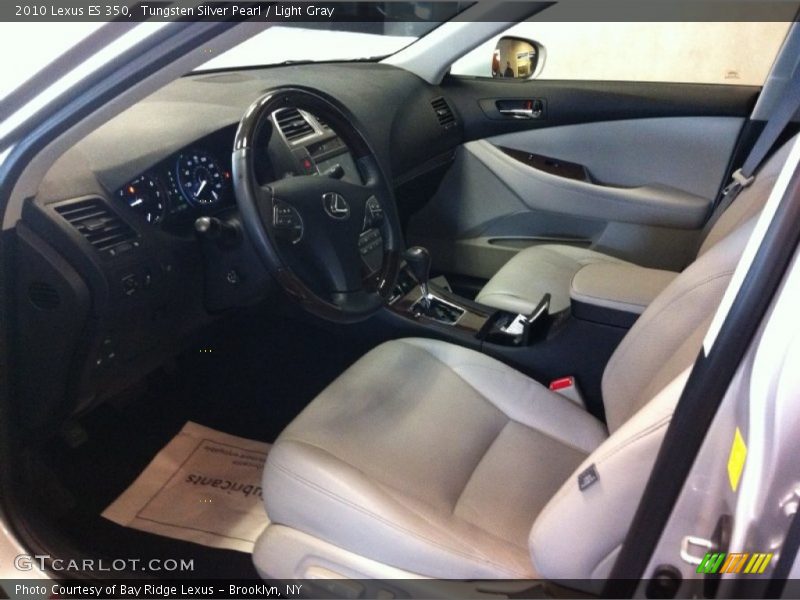 Tungsten Silver Pearl / Light Gray 2010 Lexus ES 350