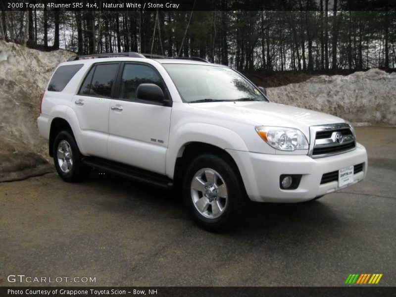 Natural White / Stone Gray 2008 Toyota 4Runner SR5 4x4
