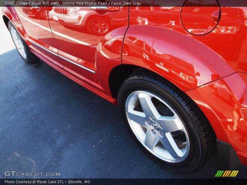 Inferno Red Crystal Pearl / Pastel Slate Gray 2007 Dodge Caliber R/T AWD