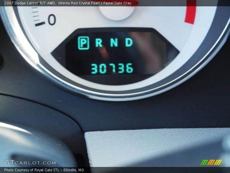 Inferno Red Crystal Pearl / Pastel Slate Gray 2007 Dodge Caliber R/T AWD