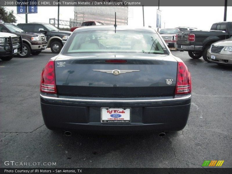 Dark Titanium Metallic / Dark Khaki/Light Graystone 2008 Chrysler 300 C HEMI