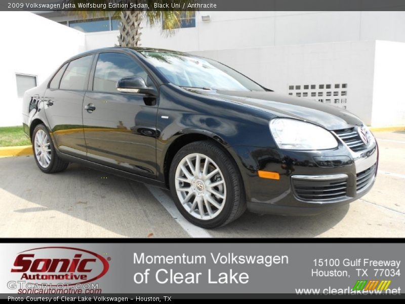 Black Uni / Anthracite 2009 Volkswagen Jetta Wolfsburg Edition Sedan