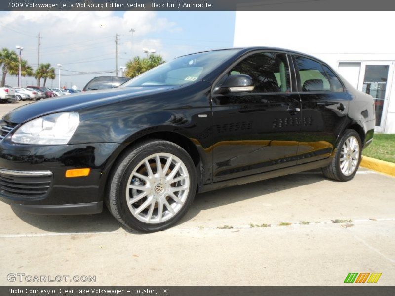 Black Uni / Anthracite 2009 Volkswagen Jetta Wolfsburg Edition Sedan