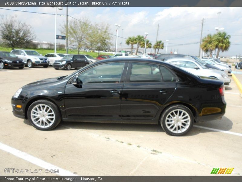 Black Uni / Anthracite 2009 Volkswagen Jetta Wolfsburg Edition Sedan