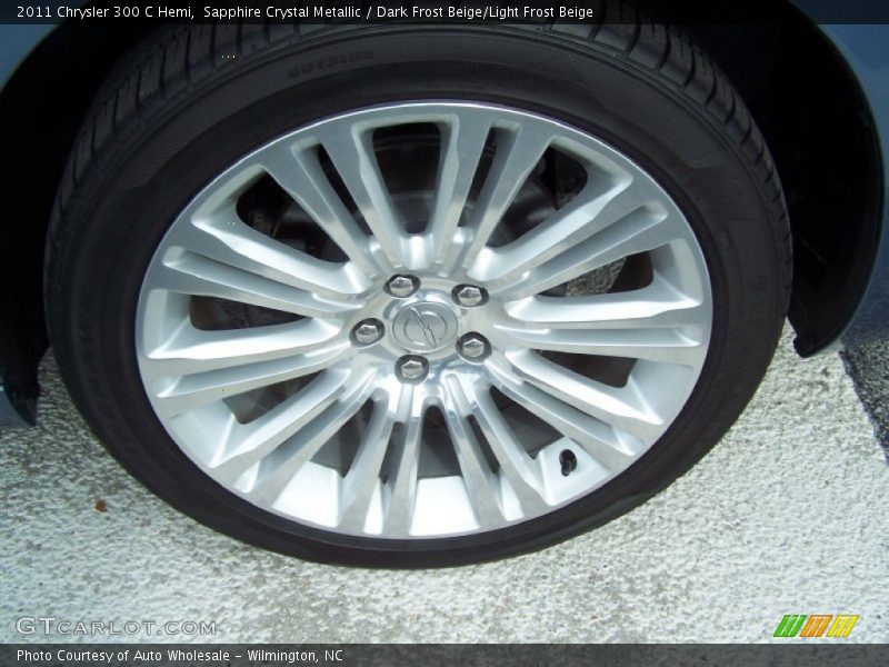 Sapphire Crystal Metallic / Dark Frost Beige/Light Frost Beige 2011 Chrysler 300 C Hemi