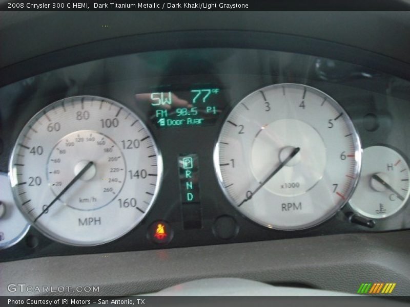 Dark Titanium Metallic / Dark Khaki/Light Graystone 2008 Chrysler 300 C HEMI