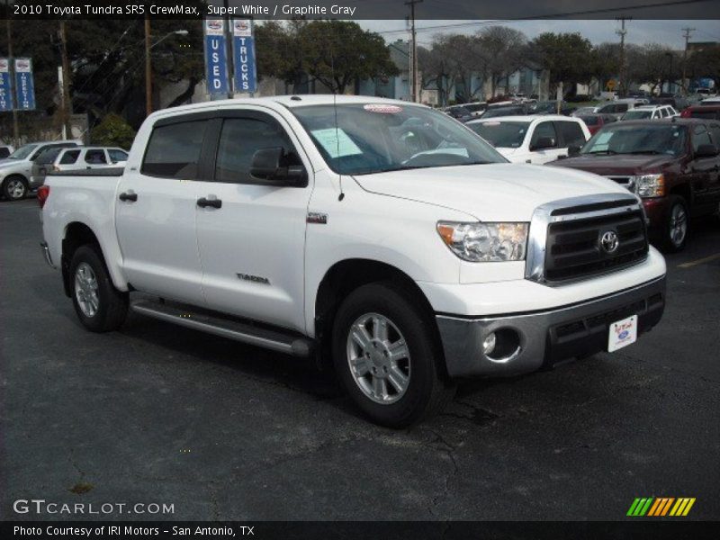 Super White / Graphite Gray 2010 Toyota Tundra SR5 CrewMax