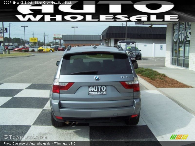 Silver Grey Metallic / Black 2007 BMW X3 3.0si