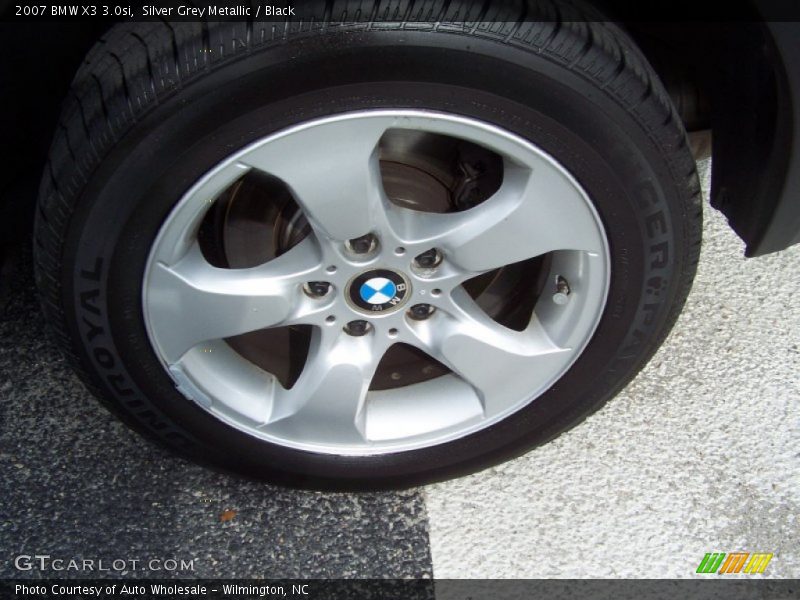 Silver Grey Metallic / Black 2007 BMW X3 3.0si