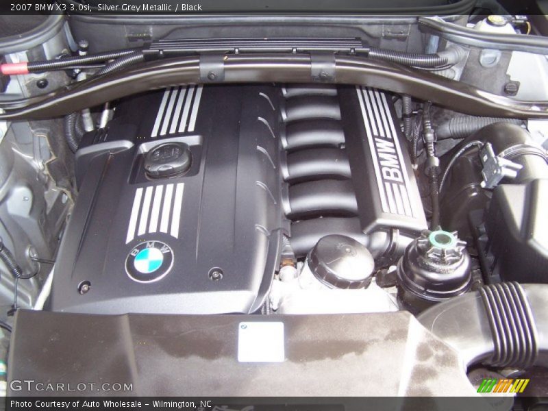 Silver Grey Metallic / Black 2007 BMW X3 3.0si