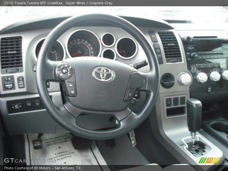 Super White / Graphite Gray 2010 Toyota Tundra SR5 CrewMax