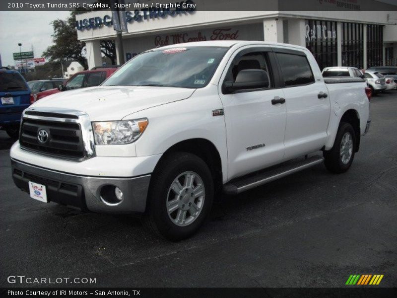 Super White / Graphite Gray 2010 Toyota Tundra SR5 CrewMax