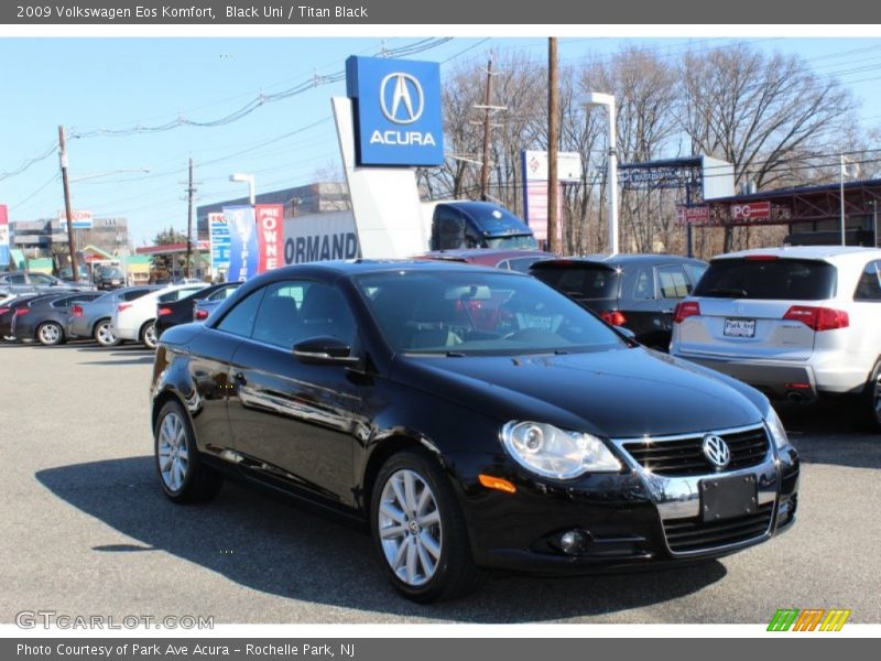 Black Uni / Titan Black 2009 Volkswagen Eos Komfort